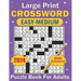 2024 Large Print Crossword Easy-Medium Puzzle Book For Adults: Books of Simple to Medium Crossword Puzzles for Your Mental training with Answers