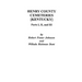Henry County [Kentucky] Cemeteries: Parts I, II, and III
