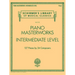 Piano Masterworks - Intermediate Level: Schirmer's Library of Musical Classics Volume 2110