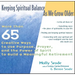 Keeping Spiritual Balance as We Grow Older: More Than 65 Creative Ways to Use Purpose, Prayer and the Power of Spirit to Build a Meaningful Retirement