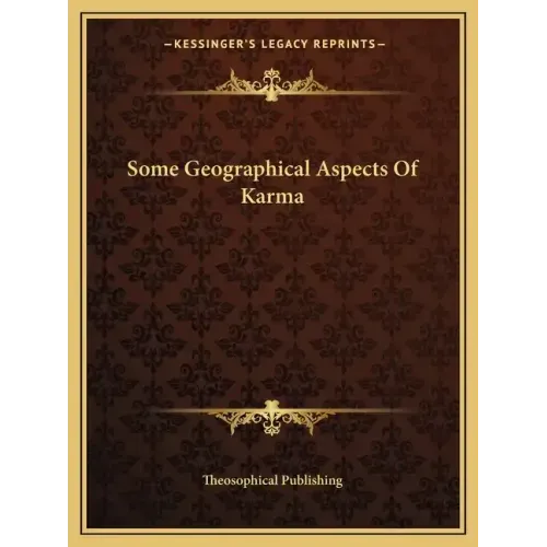 Some Geographical Aspects of Karma