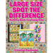 Large Size Spot the Difference Activity Book for Young Kids