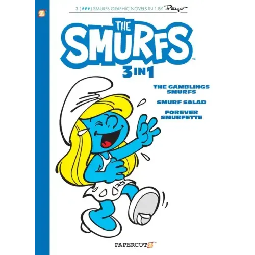 Smurfs 3 in 1 Vol. 9: Collecting the Gambling Smurfs, Smurf Salad and Forever Smurfette