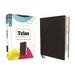 Niv, the Telos Bible, Leathersoft, Charcoal, Comfort Print: A Student's Guide Through Scripture
