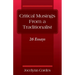 Critical Musings From a Traditionalist: 26 Essays