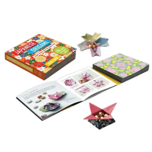 Japanese Origami: Paper Block Plus 64-Page Book