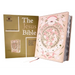 The Jesus Bible Artist Edition, Esv, (with Thumb Tabs to Help Locate the Books of the Bible), Leathersoft, Peach Floral, Thumb Indexed