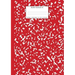 Marble Notebook A4: Red Marble College Ruled Journal