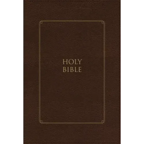 Kjv, Thompson Chain-Reference Bible, Large Print, Leathersoft, Brown, Red Letter, Thumb Indexed, Comfort Print