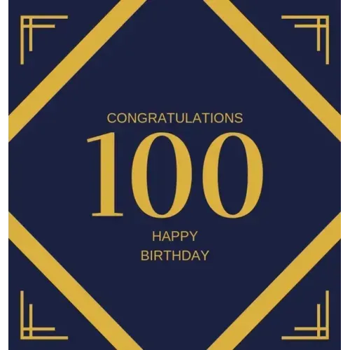 Happy 100th Birthday Guest Book (Hardcover): Happy 100th Birthday Guest book, party and birthday celebrations decor, memory book, scrapbook, one hundr