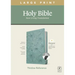 NLT Large Print Thinline Reference Bible, Filament Enabled Edition (Red Letter, Leatherlike, Floral/Teal, Indexed)