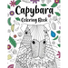 Capybara Adult Coloring Book: Capybara Owner Gift, Floral Mandala Coloring Pages, Doodle Animal Kingdom, Funny Quotes Coloring Book