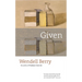 Given: Poems