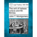 The Writ of Habeas Corpus and Mr. Binney
