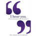 I hear you: Talking and listening to people with Alzheimer's (and other dementias)