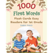 1000 First Words Flash Cards Easy Readers for 1st Grade English French: I can read books my first flashcards of full sight word list with pictures and