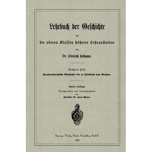 Brandenburgische Geschichte bis zu Friedrich dem Großen