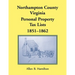 Northampton County, Virginia Personal Property Tax Lists, 1851-1862