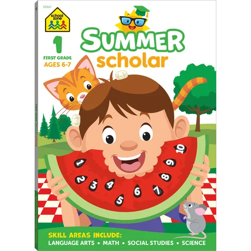 School Zone First Grade Summer Scholar Workbook