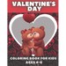 Valentine's Day Coloring Book For Kids Ages 4-8: 30 Fun Valentines Coloring Pages, Gift