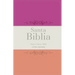 Biblia Rvr 1960 Letra Grande Tamaño Manual Tricolor Fucsia Crema Melón Con Cierre E Índice (Bible Rvr 1960 Large Print Handsize Leatherlike Tricolor F
