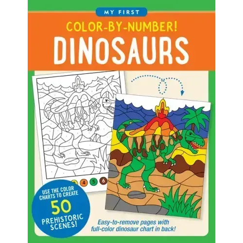 Color-By-Number! Dinosaurs