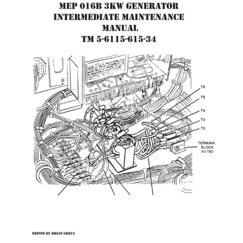 MEP 016B 3KW Generator Intermediate Maintenance Manual TM 5-6115-615-34