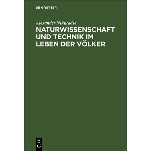 Naturwissenschaft Und Technik Im Leben Der Völker