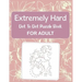 Extremely Hard Dot to Dot Puzzle Book For Adult