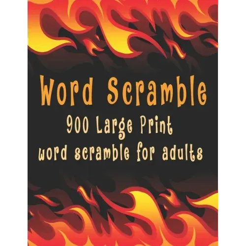 Word scramble: 900 Large Print word scramble for adults