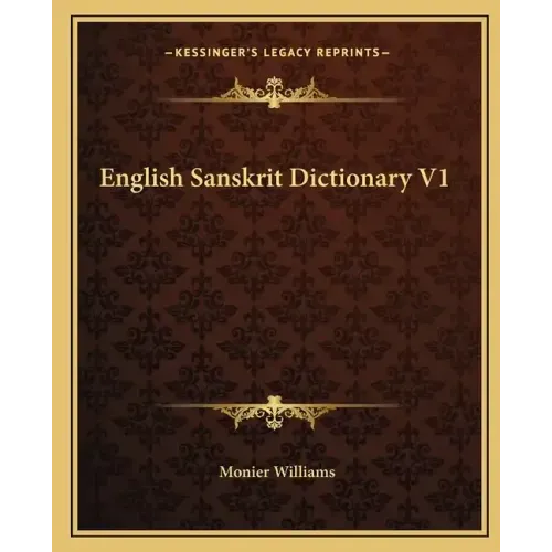 English Sanskrit Dictionary V1