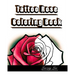 Tattoo Rose Coloring Book