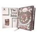 The Jesus Bible Artist Edition, Niv, (with Thumb Tabs to Help Locate the Books of the Bible), Leathersoft, Gray Floral, Thumb Indexed, Comfort Print