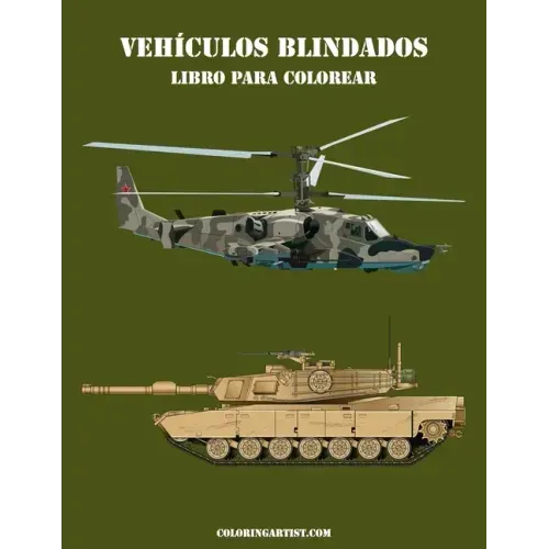 Vehículos blindados libro para colorear 2