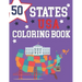 50 States USA Coloring Book: The 50 States Maps Of United States America Educational Coloring Book For Kids and Adults State Capitals Coloring Book
