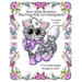 Sherri Baldy My Besties Miss Prissy Kitty Cat Coloring Book
