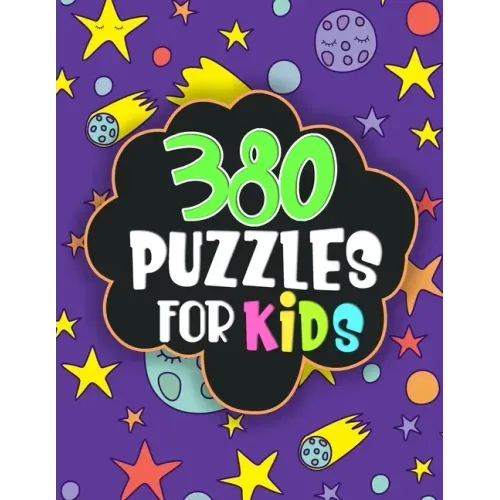380 puzzles for kids: word Search, sudoku, logic puzzles, math puzzles... fun puzzles for kids age 6,7,8..12, activity workbook to children