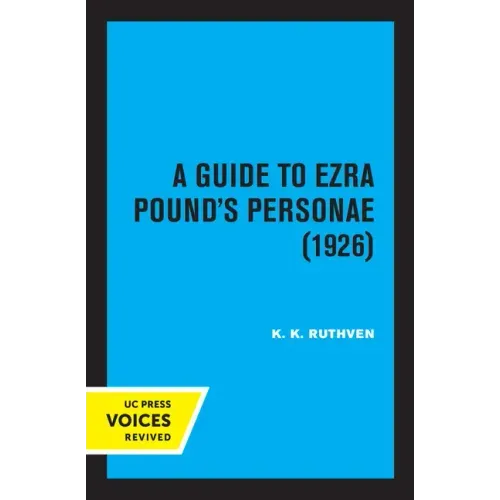 A Guide to Ezra Pound's Personae (1926)