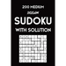 200 Medium Jigsaw Sudoku With Solution: 9x9, Puzzle Book, 2 puzzles per page