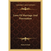 Laws Of Marriage And Procreation