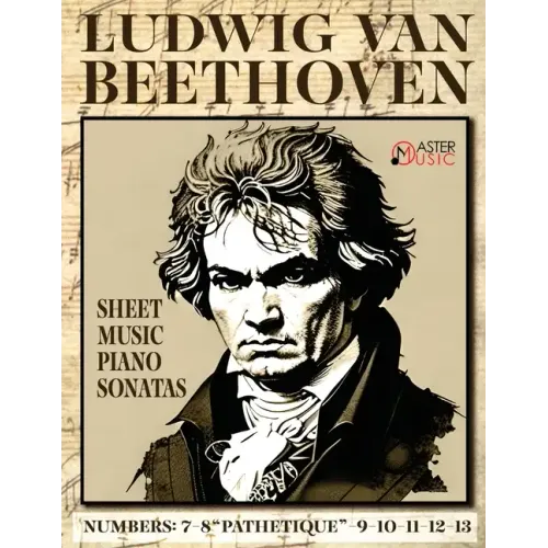 Ludwig Van Beethoven - Sheet Music: Piano Sonatas: 7-8 Pathetique-9-10-11-12-13