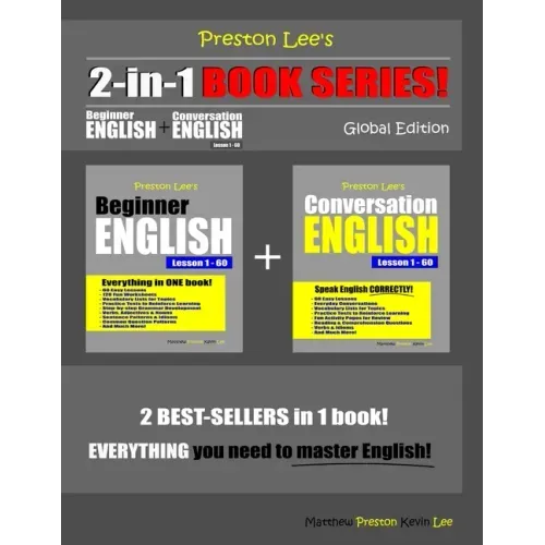 Preston Lee's 2-in-1 Book Series! Beginner English & Conversation English Lesson 1 - 60 Global Edition