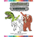 Dinosaurios libro de color-leer: Dinosaurs color in book