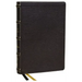 KJV Holy Bible with Apocrypha and 73,000 Center-Column Cross References, Black Genuine Leather, Red Letter, Comfort Print: King James Version