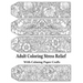 Adult Coloring Stress Relief with Calming Paper Crafts: Adult Coloring Stress Relief #1