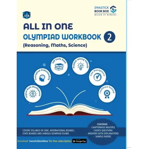 All in One Olympiad Workbook for Reasoning, Maths & Science - Class 2