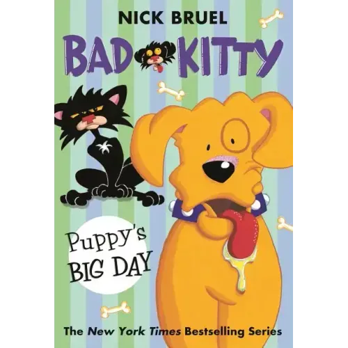Bad Kitty: Puppy's Big Day (Paperback Black-And-White Edition)