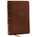 NKJV Compact Paragraph-Style Bible W/ 43,000 Cross References, Brown Leathersoft, Red Letter, Comfort Print: Holy Bible, New King James Version: Holy