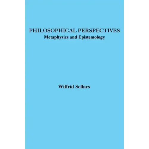 Philosophical Perspectives: Metaphysics and Epistemology