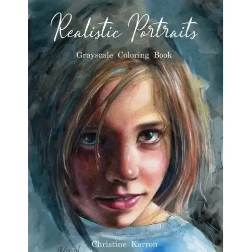 Realistic Portraits Grayscale Coloring Book